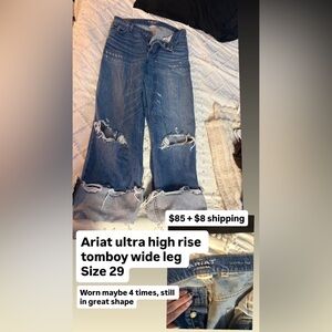 Ariat Women's Distressed Blue Flare Jeans